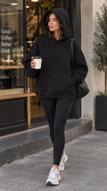 ÜÇ İPLİK KAPŞONLU SWEATSHIRT