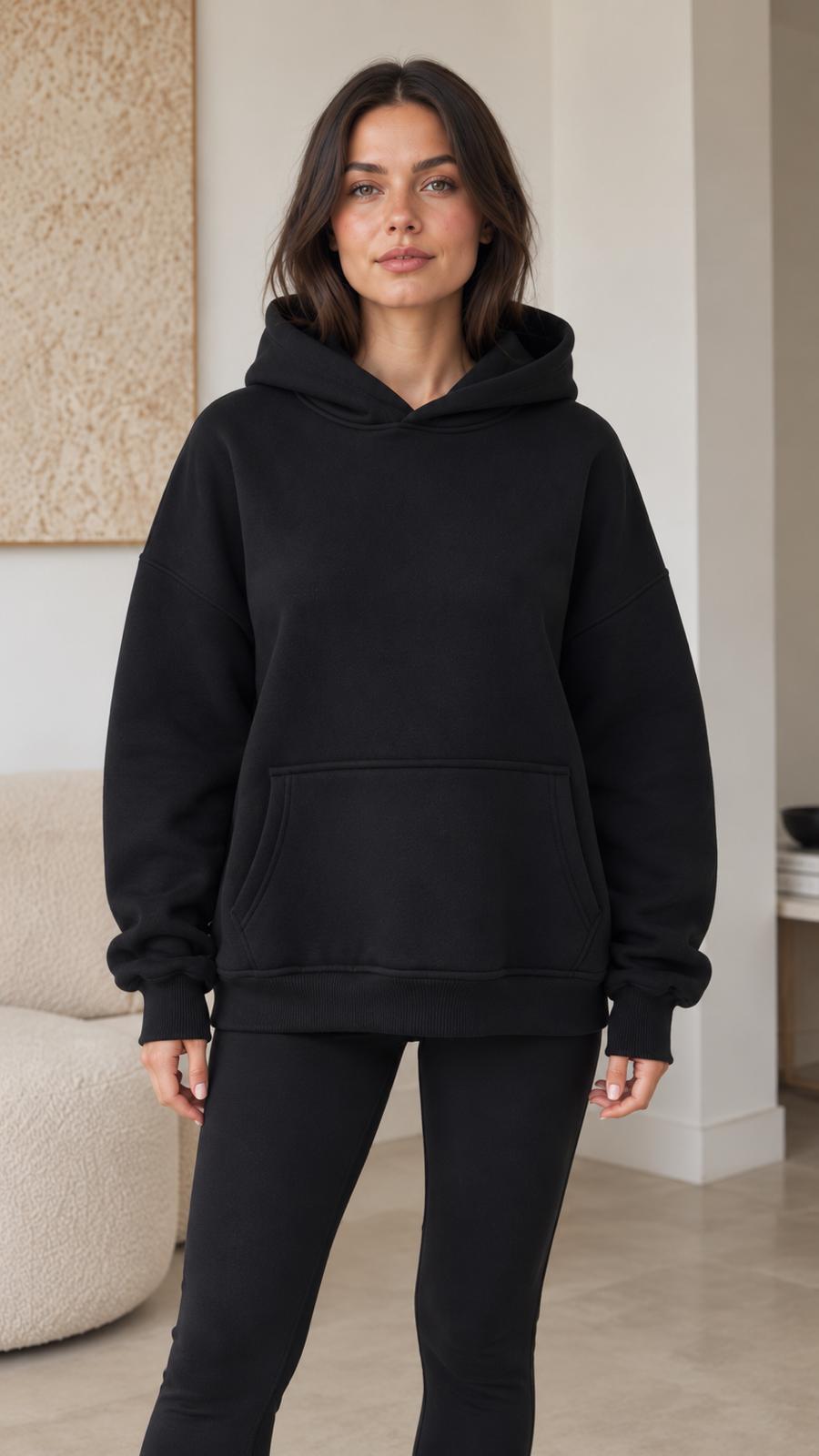 ÜÇ İPLİK KAPŞONLU SWEATSHIRT