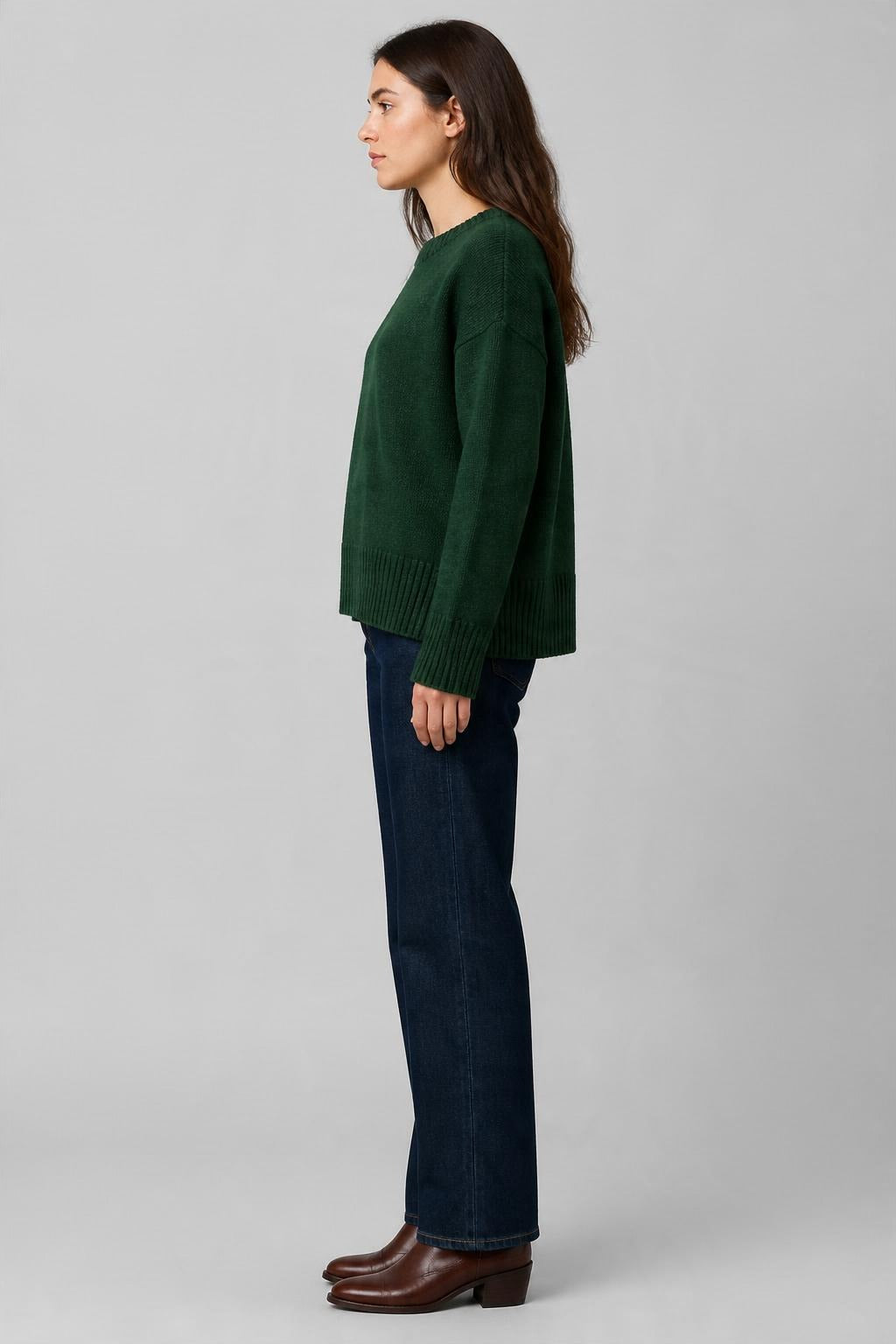 Basic Triko Kazak Yeşil