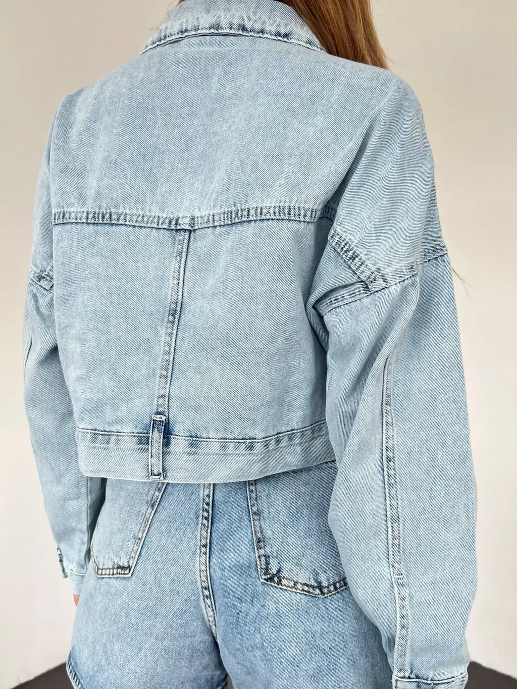 Fermuarlı Çift Cepli Denim Ceket - WEST CLUB