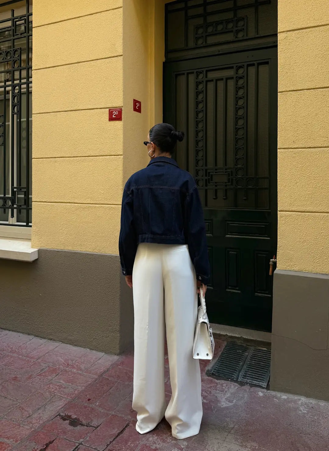 Çift Cep Denim Crop Ceket - WEST CLUB