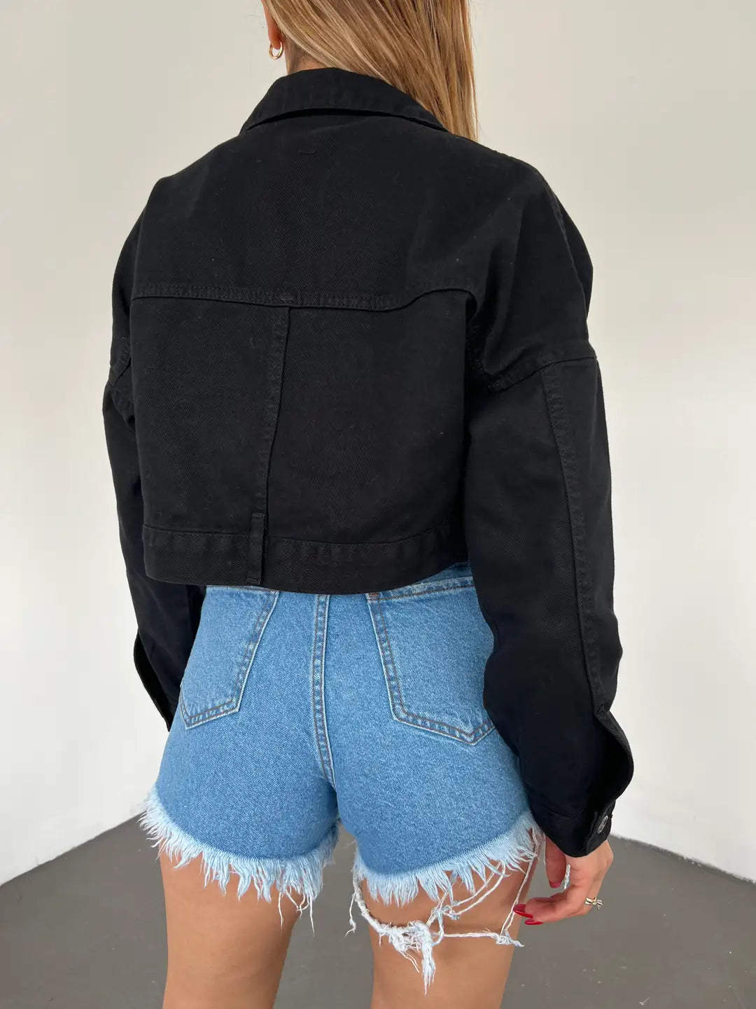 Fermuarlı Çift Cepli Denim Ceket - WEST CLUB