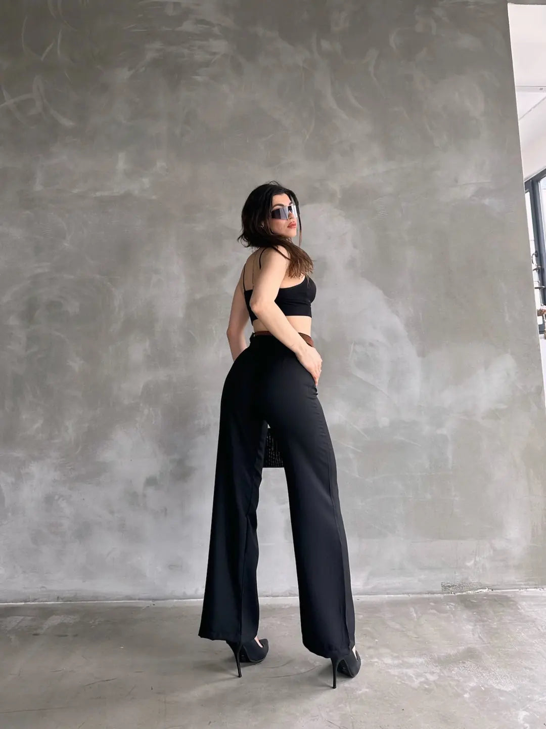 Beli Kemerli Keten Pantolon - WEST CLUB