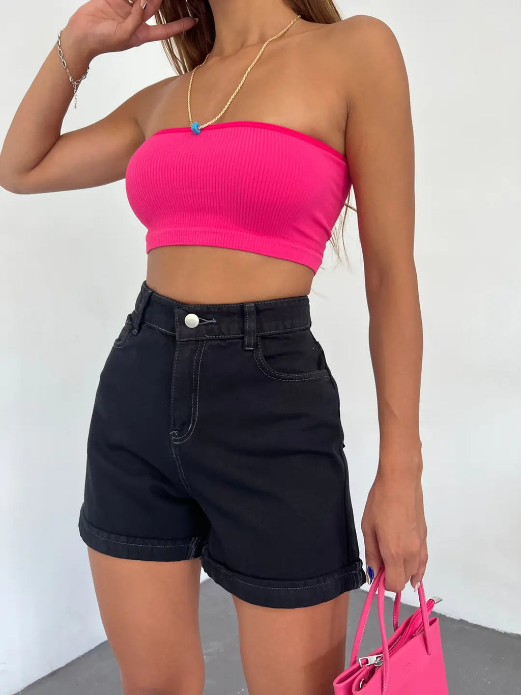 Duble Paça Yıkamalı Cepli Denim Şort - WEST CLUB