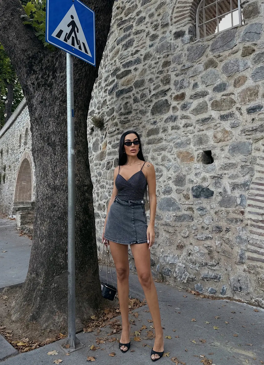 İp Askılı Kruvaze Yaka Bluz - WEST CLUB