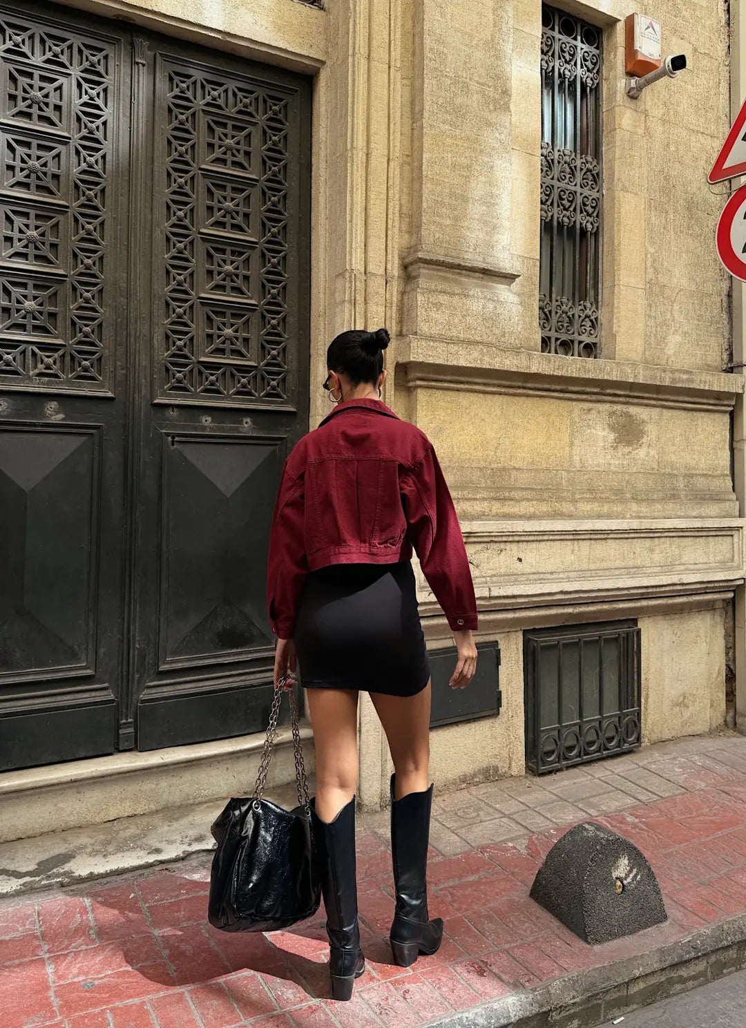 Çift Cep Denim Crop Ceket - WEST CLUB