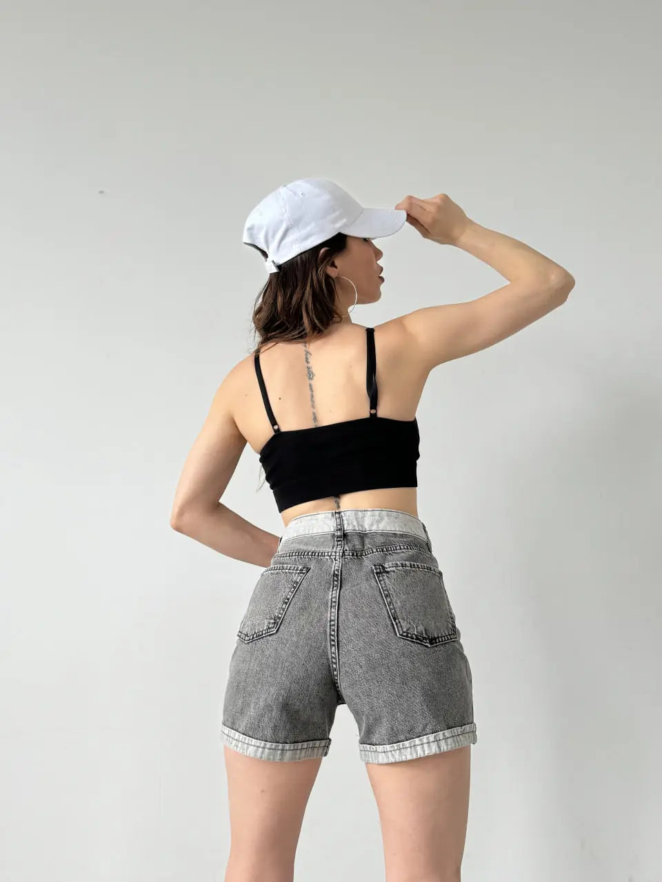 Duble Paça Yıkamalı Cepli Denim Şort - WEST CLUB