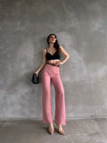 Beli Kemerli Keten Pantolon - WEST CLUB