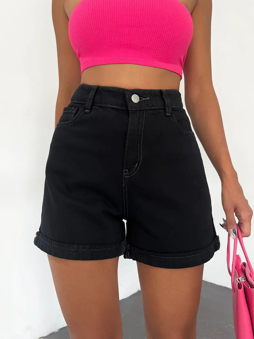 Duble Paça Yıkamalı Cepli Denim Şort - WEST CLUB